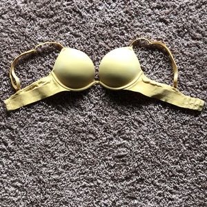 32B NEVER WORN, yellow PINK brand bra.